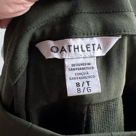 Athleta Headlands Hybrid Trek Mid Rise Jogger Aspen Olive Womens Pants 8 Tall - Picture 5 of 5